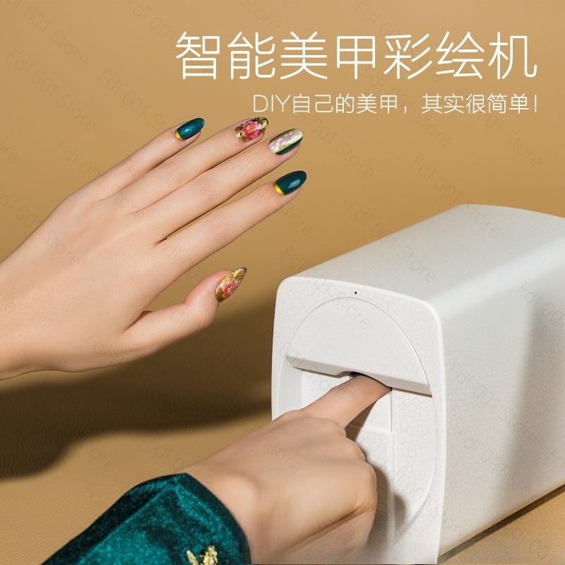 Smart Home Diy - スマートAI 3Dネイルプリンター 自動DIYネイルアートペイントマシン 家庭用サロン マニキュア機器