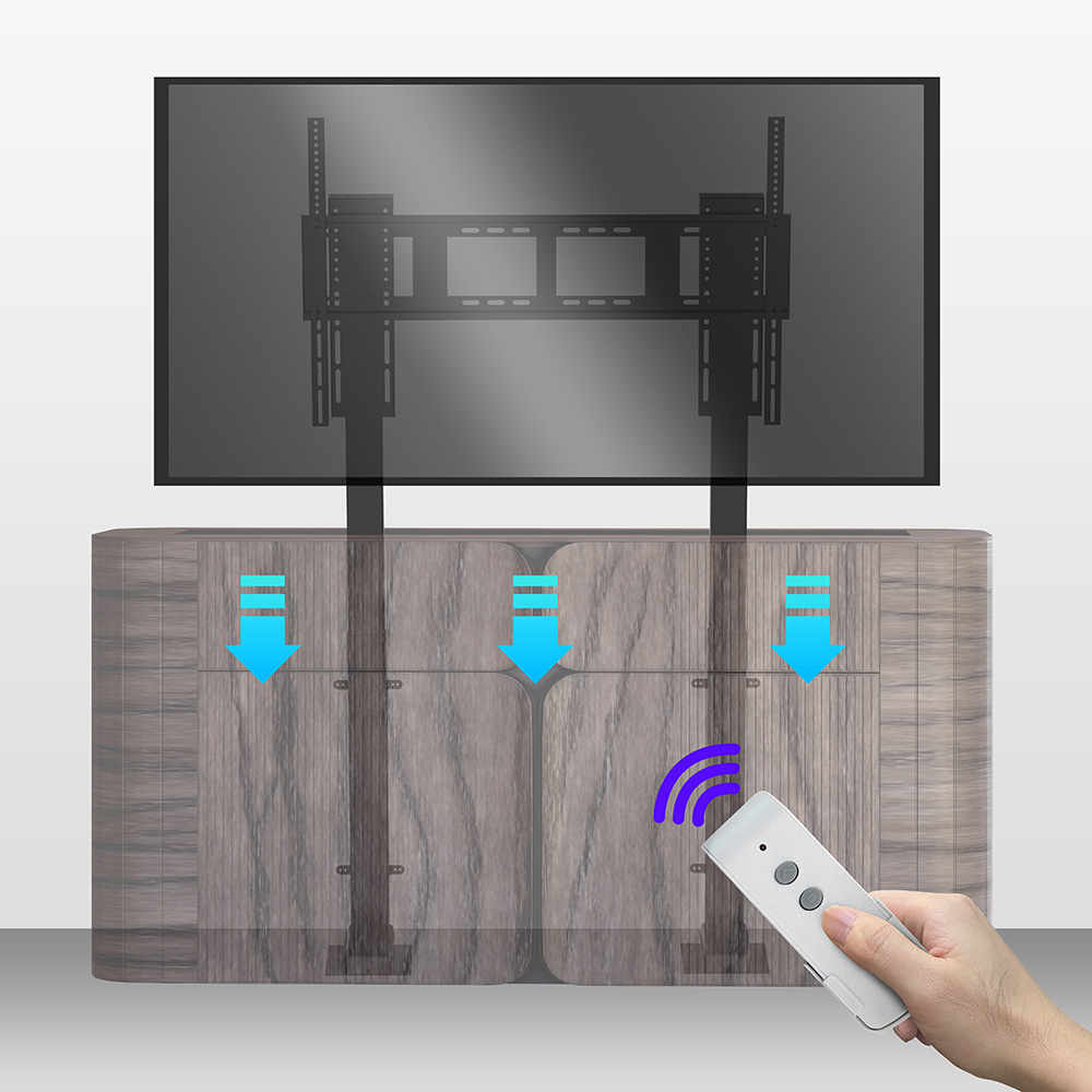 Smart Home Living Room - 電動式自動システム搭載リビングルーム用電動テレビリフト、スマートホーム家具用プロ仕様テレビ昇降装置のデザイン