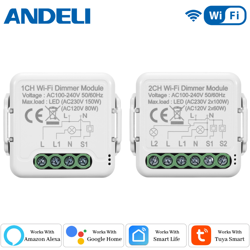 Smart Home Solution - DIY Wifi スマート調光スイッチモジュール Tuya/Smartlife APP リモートコントロール