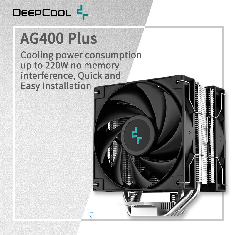 Smart Home Pc - DEEPCOOL AG400 4 ヒートパイプデュアルファン CPU 空冷ラジエーター