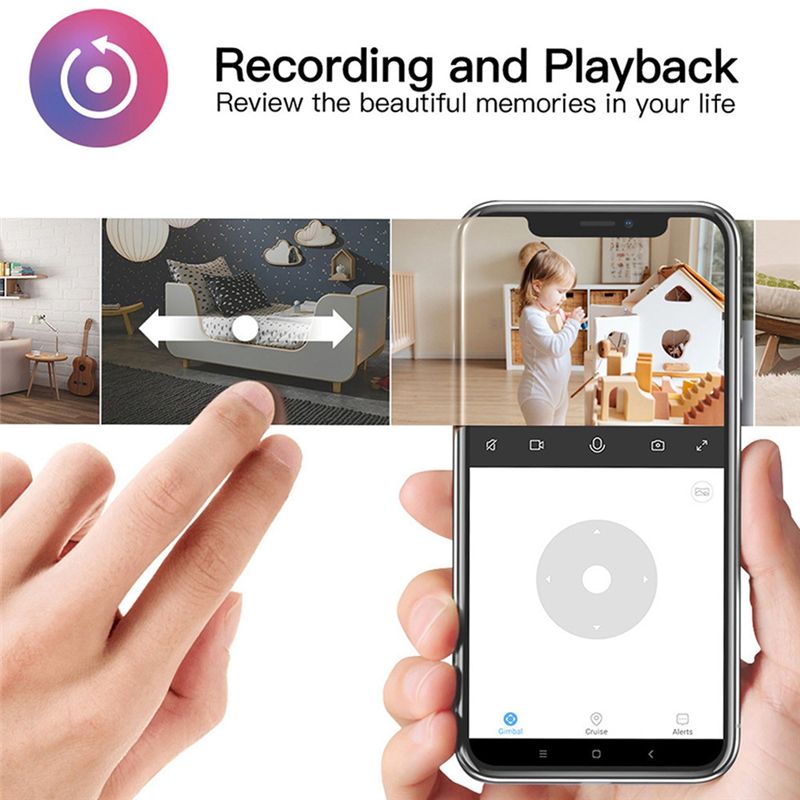 Wifi Smart Plug - 必須の屋内 Wifi Tuya カメラ、ベビーモニター、スマートライフホームセキュリティワイヤレスミニカメラ、IP CCTV、双方向オーディオ EU