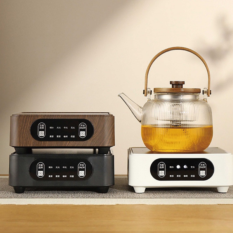 Smart Home Oven - 1500W電気セラミックストーブ ポータブルティーストーブ スマート湯沸かし器 家庭用8段階加熱ストーブ 自動保温機能付きコーヒーメーカー