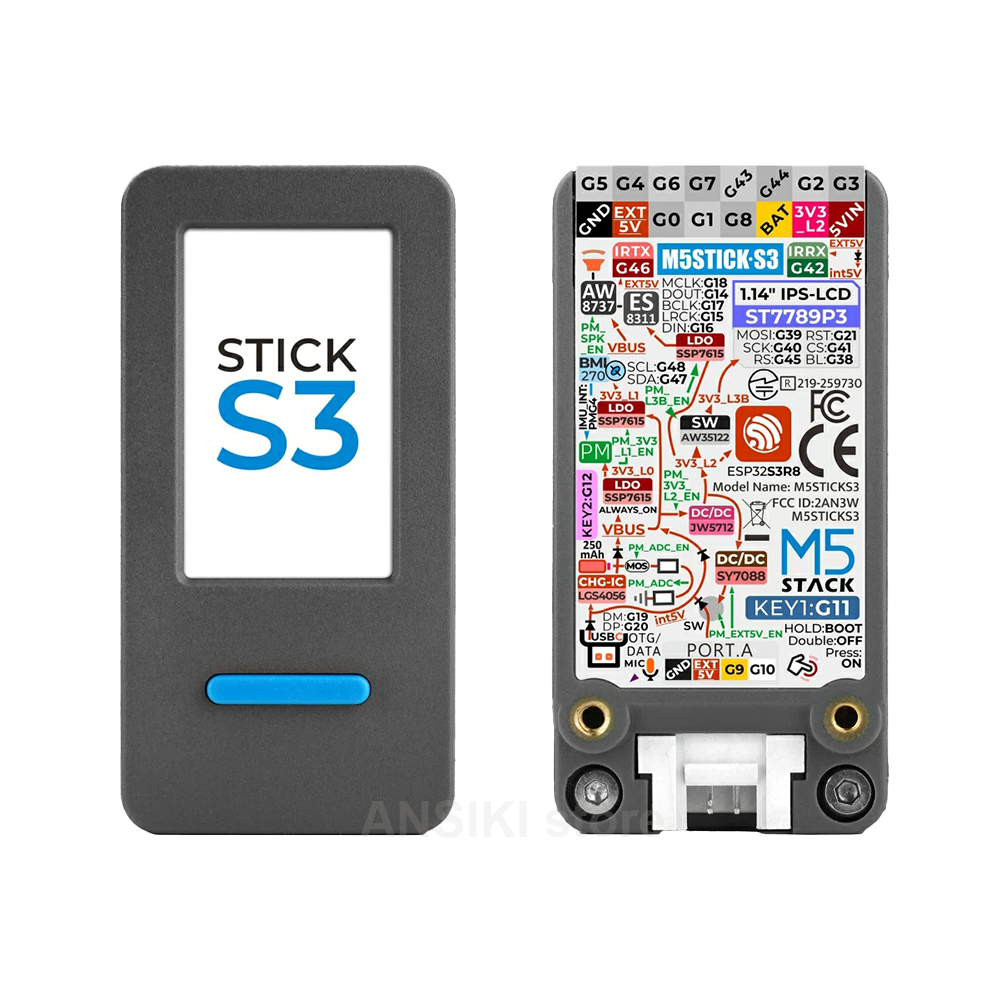Smart Home Diy - M5Stack M5StickS3 ESP32-S3 IoT開発キット、IoT制御スマートホームアプリケーション用の画面付きポータブルキット