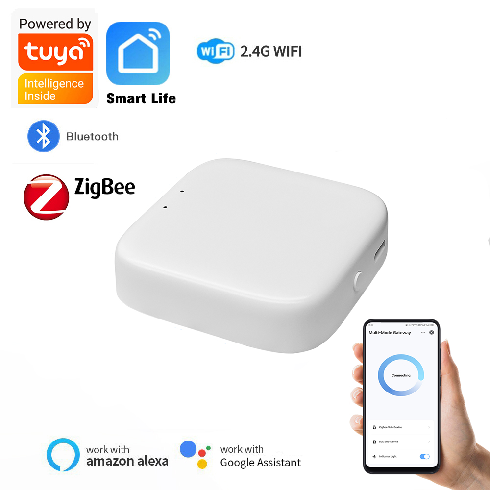 Smart Home Hub Device - Zigbeeゲートウェイ Tuyaデバイス Bluetooth有線スマートハブ スマートライフ製品 ホームコントロールパネル Alexa対応