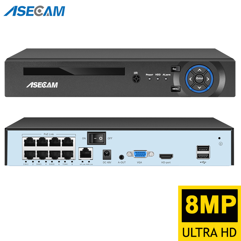 Security Ip Camera - スーパー8MP POE NVRビデオレコーダー 音声IPカメラ H.265 CCTVシステム