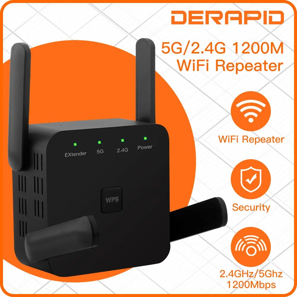 Wifi Smart Plug - Wifiリピーター1200mbps 2.4ghz/5ghzワイヤレスレンジエクステンダー信号アンプwi-fi repetidorブースターeu/usプラグホームオフィス用