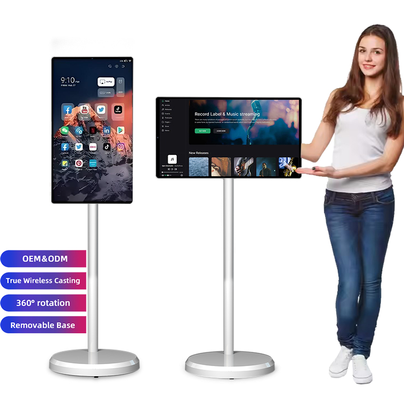 Smart Home Speaker - 卸売スマートテレビ 4G+64G LCDポータブルテレビディスプレイ 21.5インチ ポータブルモバイルテレビ タッチスクリーン