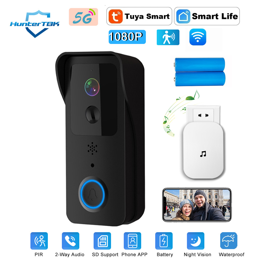 Smart Home Video Doorphone Ezviz - 1080P HD WiFi ドアベルカメラ ナイトビジョン付き PIR
