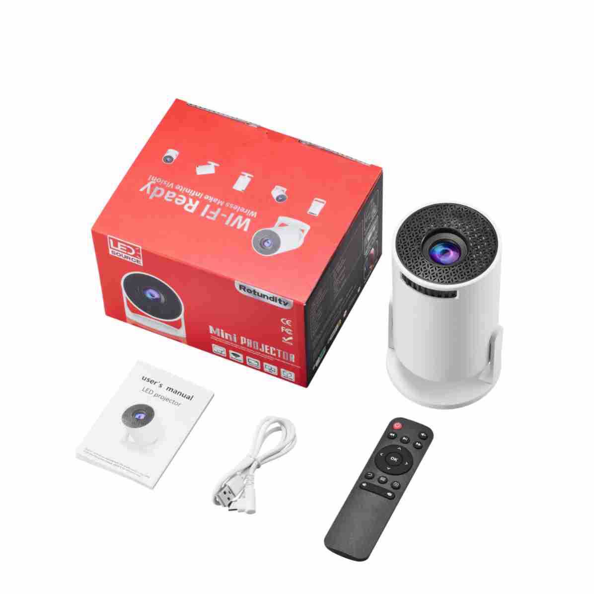 Smart Home Theater - NEW Wifi HY300mini 2026 4Kスマートミニビデオプロジェクター デュアルWiFi