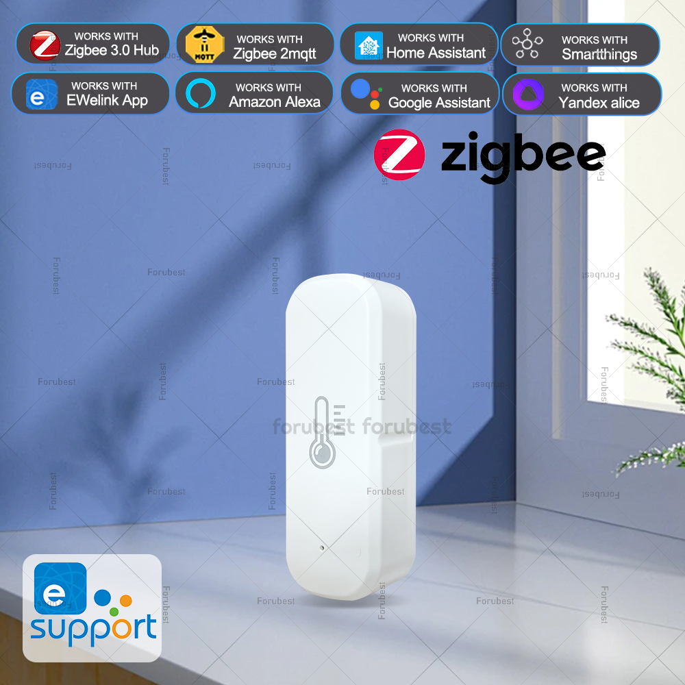 Smart Home Bridge - ZigBee 温度と湿度センサー スマートホーム湿度計 温度計 EWeLink アプリと連携
