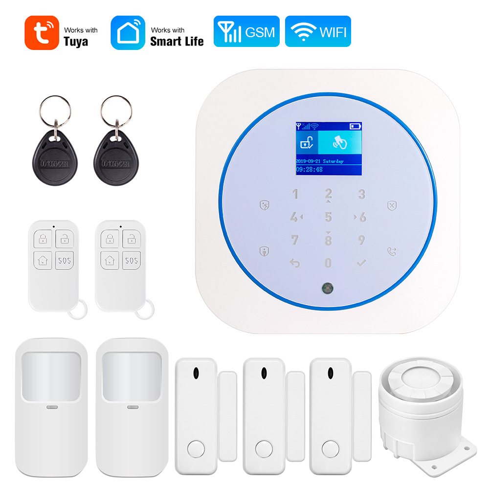Smart Home Vimar - KERUI G12 ホームセキュリティ警報システム GSM 接続モバイルワイヤレス盗難警報キットモーションセンサーサイレン TUYA