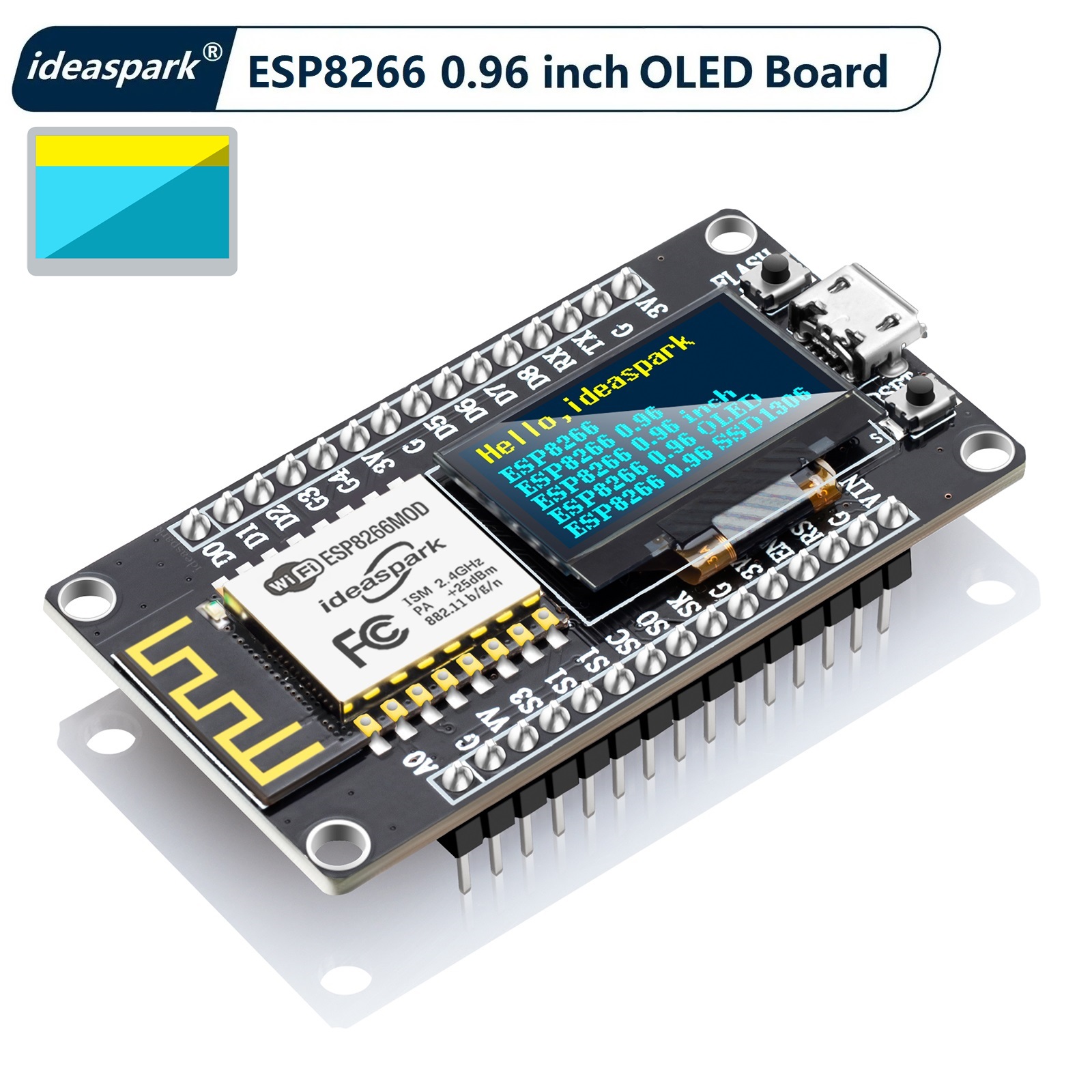 Smart Home Esp8266 - NodeMCU ESP8266 開発ボード、0.96 インチ OLED ディスプレイ、CH-340、ESP-12E