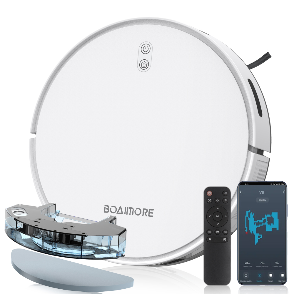 Smart Home Solution - ロボット掃除機コンボモップ 6500PA スマートワイヤレスアプリ制御床掃除機自己充電家庭用ロボット