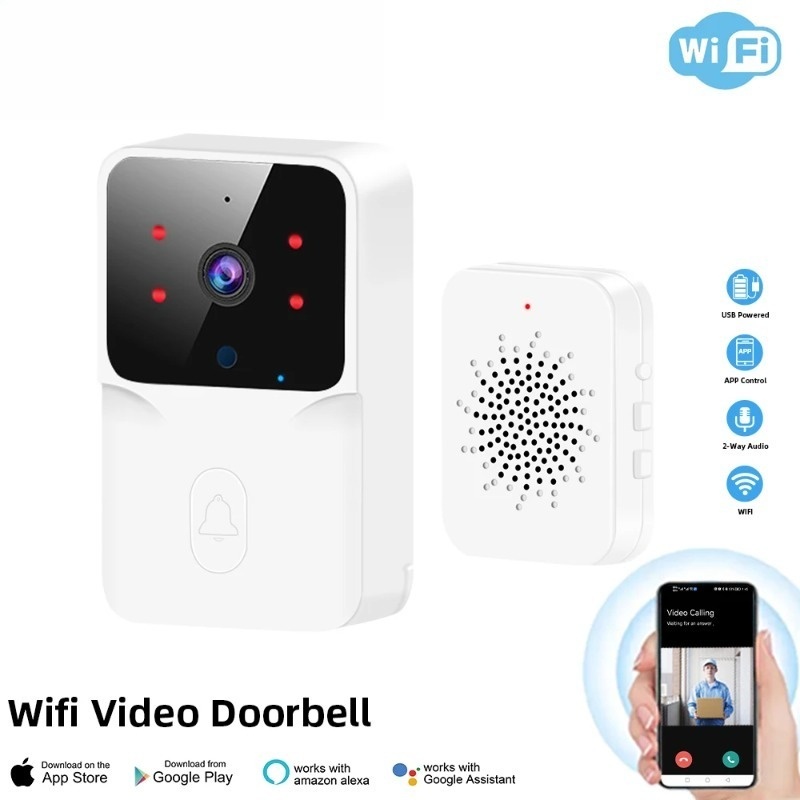 Smart Home Video Doorphone Ezviz - スマートホームWiFiドアベルHDカメラ赤外線アラーム無線双方向インターコムモニタリング