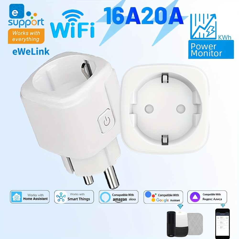 Smart Home Bridge - EWeLink スマート WiFi ソケット EU リモートコントロール/タイマー