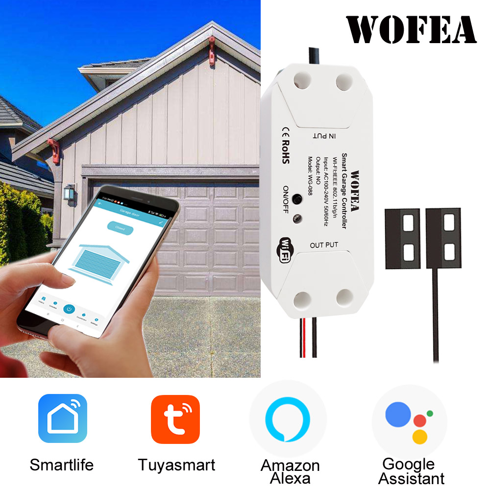 Smart Home Vimar - Wofea Tuya スマート WIFI 2.4G ガレージドアオープナーコントローラー