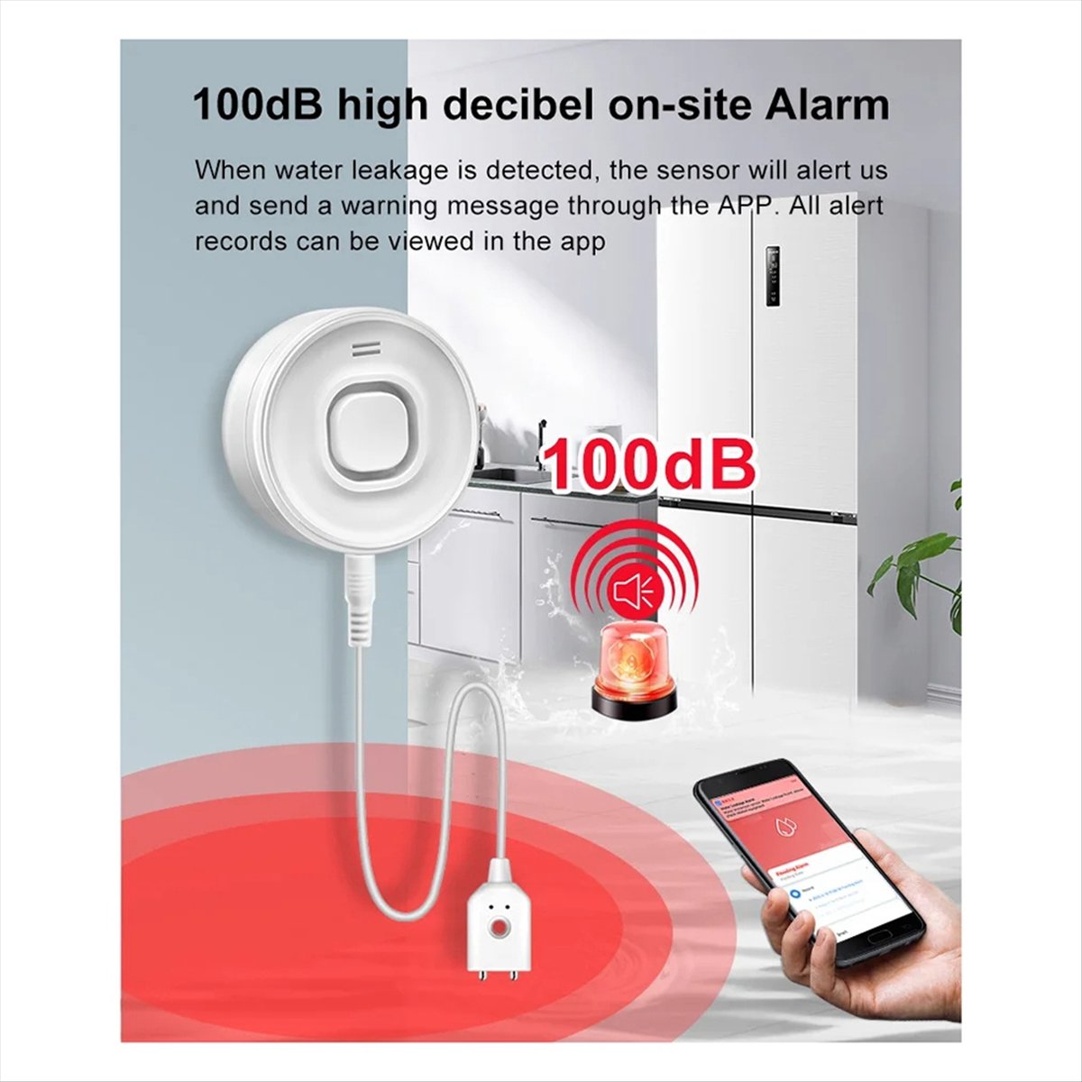 [T28C] 新しい Tuya WiFi 水没警報器水漏れ検 - Wifi Water Leak Detector のレビューと価格