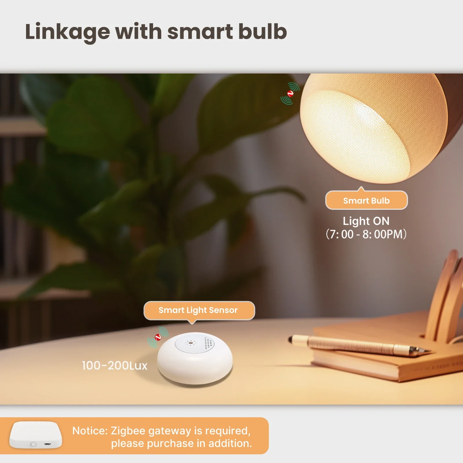 Moes-tuya zigbeeスマート光センサー、照度、明 - Smart Home Villa のレビューと価格