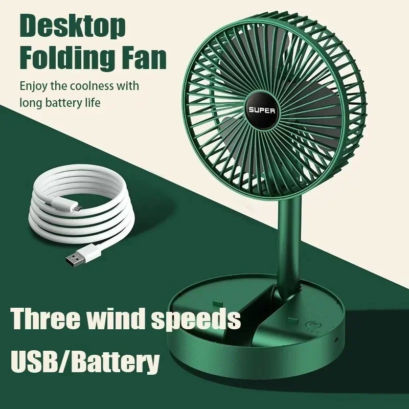 調節可能な折りたたみ式 USB ファン ミニ電動冷却ファン  - Smart Home Pc のレビューと価格
