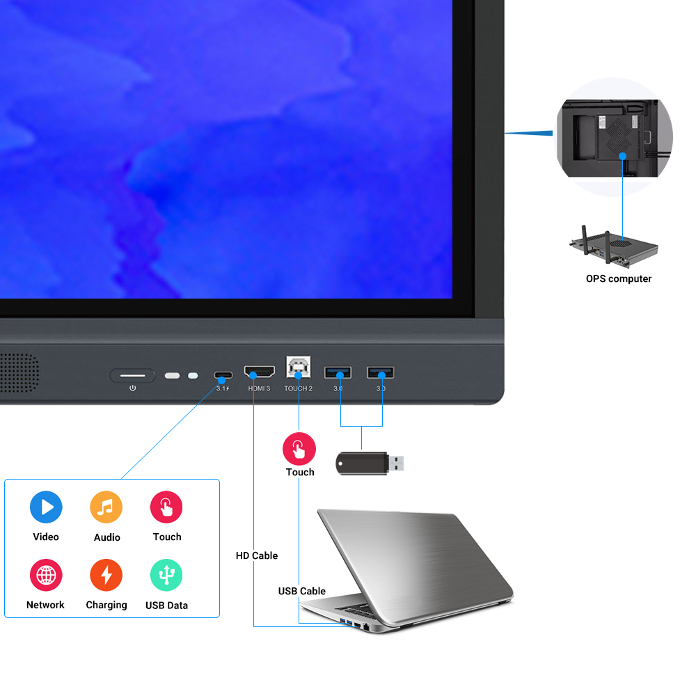 86インチ学校・オフィス用インタラクティブスマートボード、タ - Smart Home Theater のレビューと価格