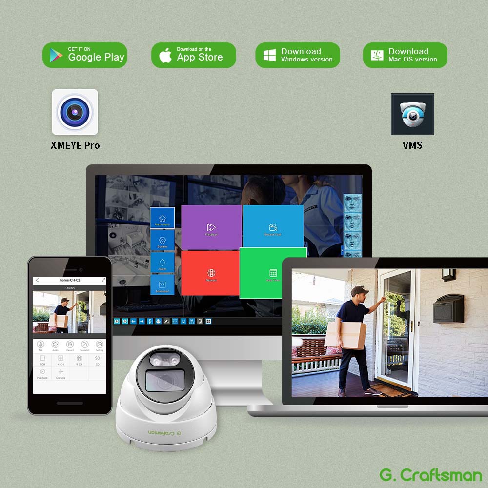 CN XMeye X 6MP、2.8mm、20FPS、屋内用 - Security Ip Camera のレビューと価格