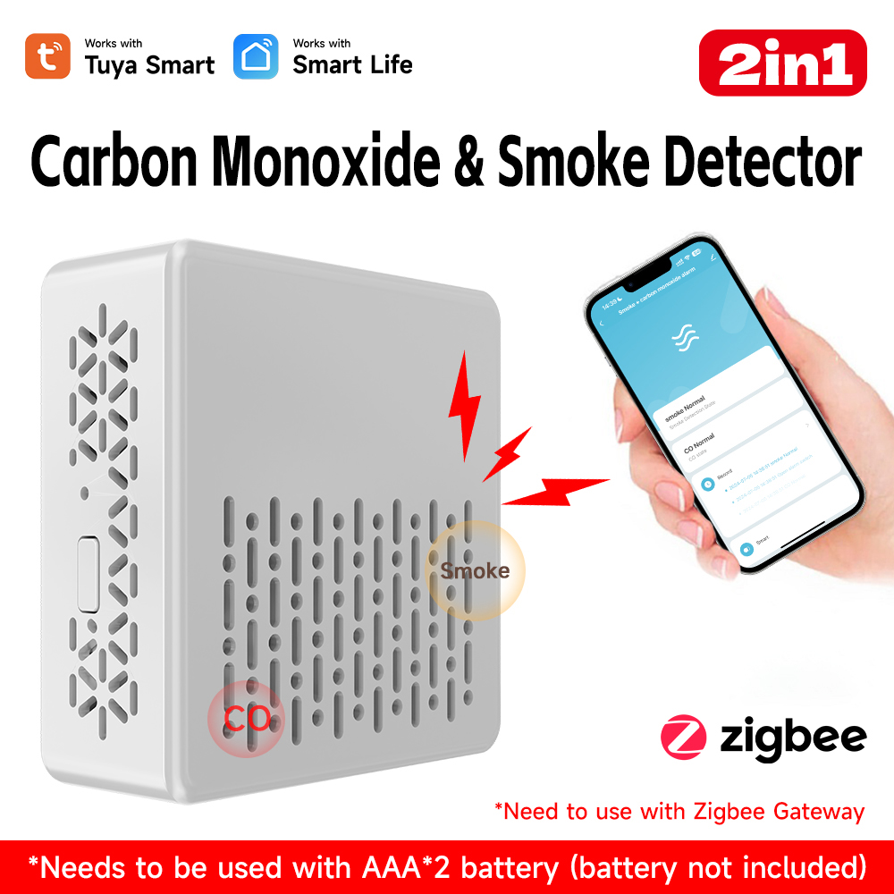 Tuya WIFI 炭素一酸化ガス煙検知器 スマートCO＆煙 - Smart Smoke Detector のレビューと価格