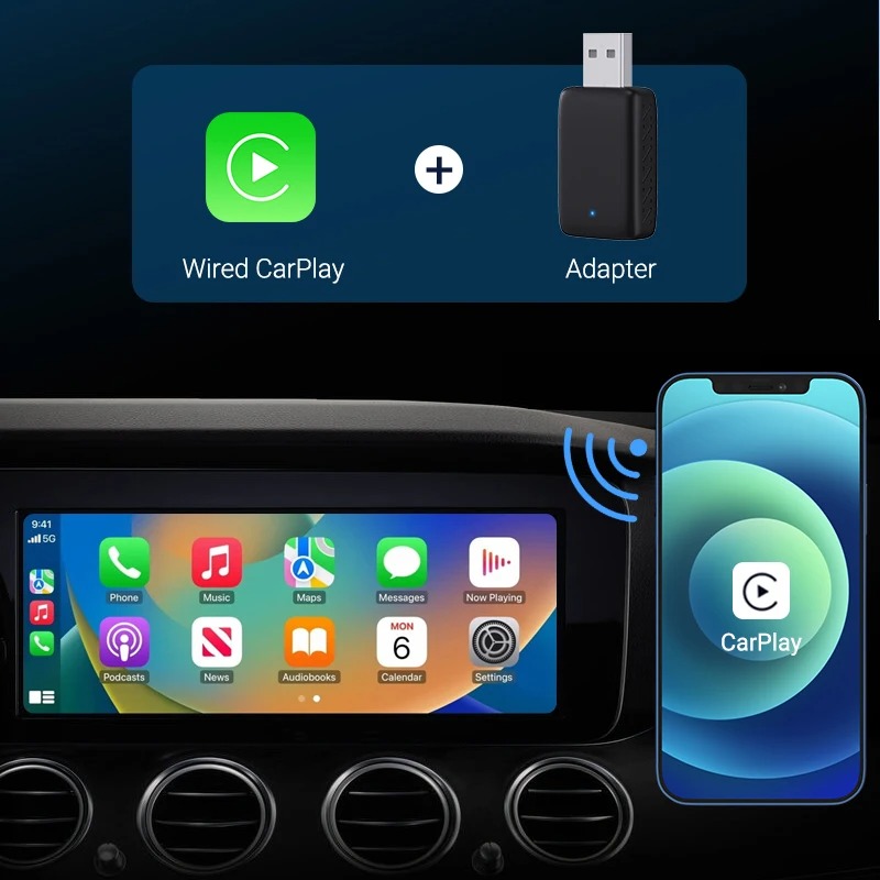 2 in 1 ワイヤレスCarPlay & Android  - Wifi Smart Plug のレビューと価格