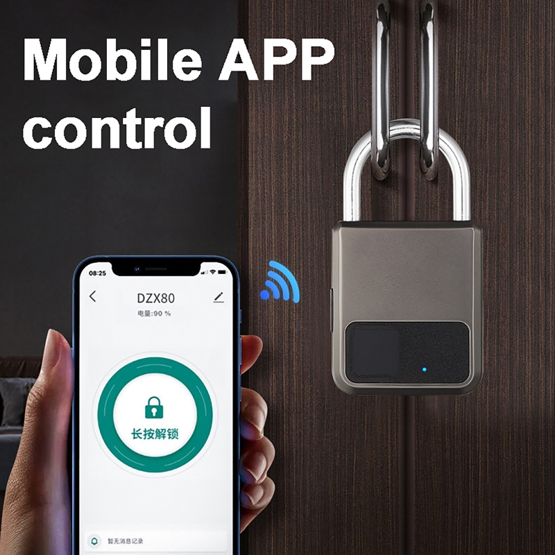 Tuya スマート南京錠 20 番号指紋ロック盗難防止 US - Smart Door Lock のレビューと価格