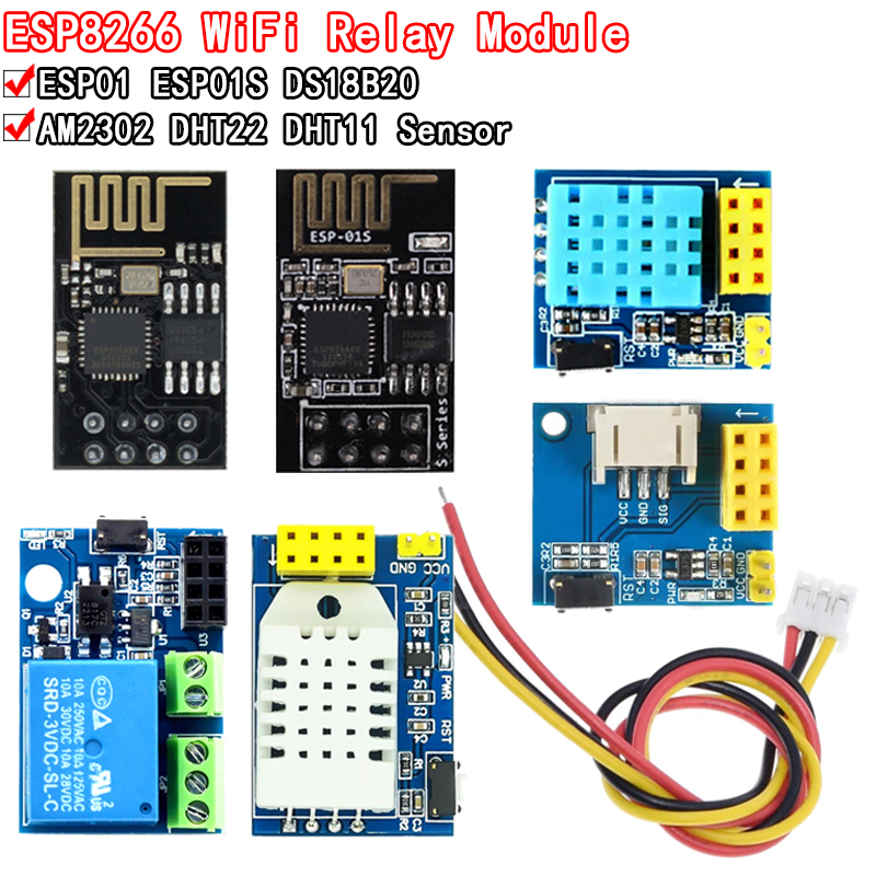 Wi-Fi ACリレーモジュール,5V,ds18b20,dh - Smart Home Esp8266 のレビューと価格