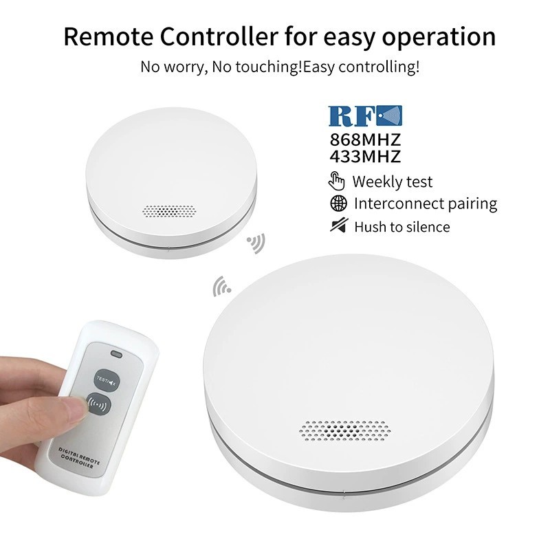 Tuya WiFi 検知機能付き可聴および視覚的火災検知器  - Smart Smoke Detector のレビューと価格
