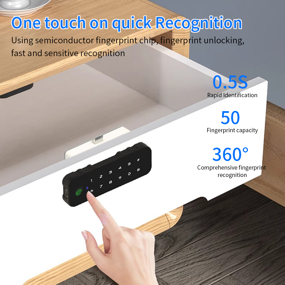 Tuya スマート指紋ロック電気生体認証引き出しロック指紋  - Smart Door Lock のレビューと価格