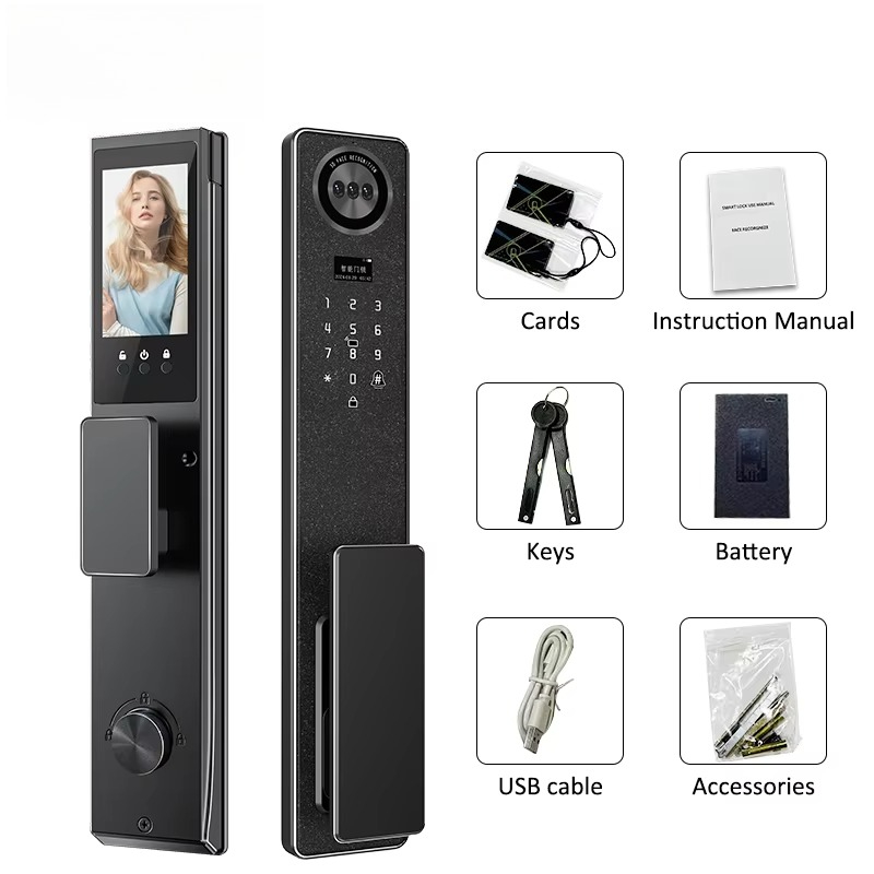 Tuya WiFi スマートドアロック、家庭用生体認証指紋ロ - Smart Door Lock のレビューと価格