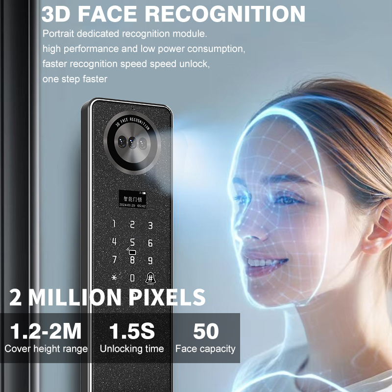 Tuya WiFi スマートドアロック、家庭用生体認証指紋ロ - Smart Door Lock のレビューと価格