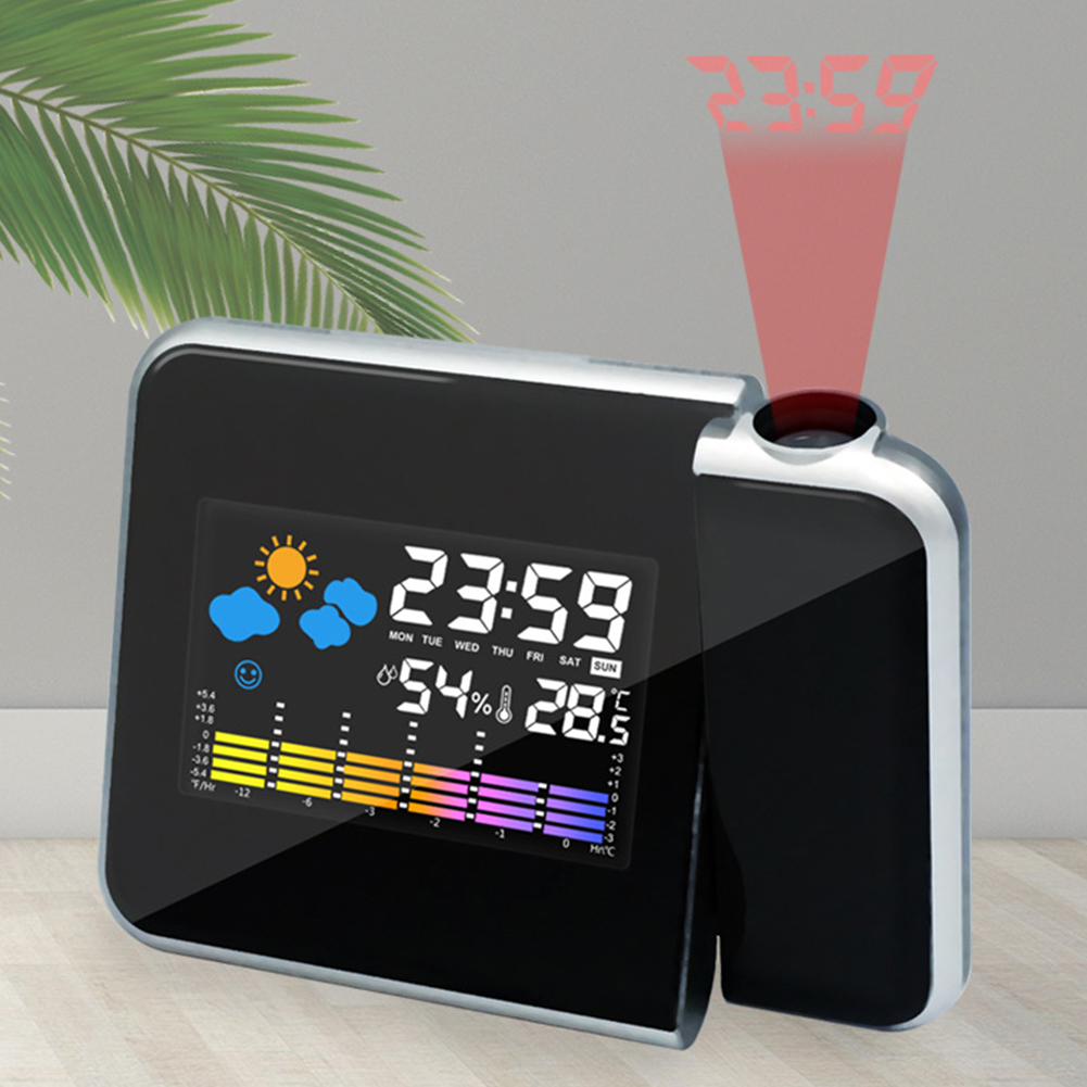 ナイトライト付きスマート目覚まし時計,デジタルLEDプロジェ - Smart Home Living Room のレビューと価格