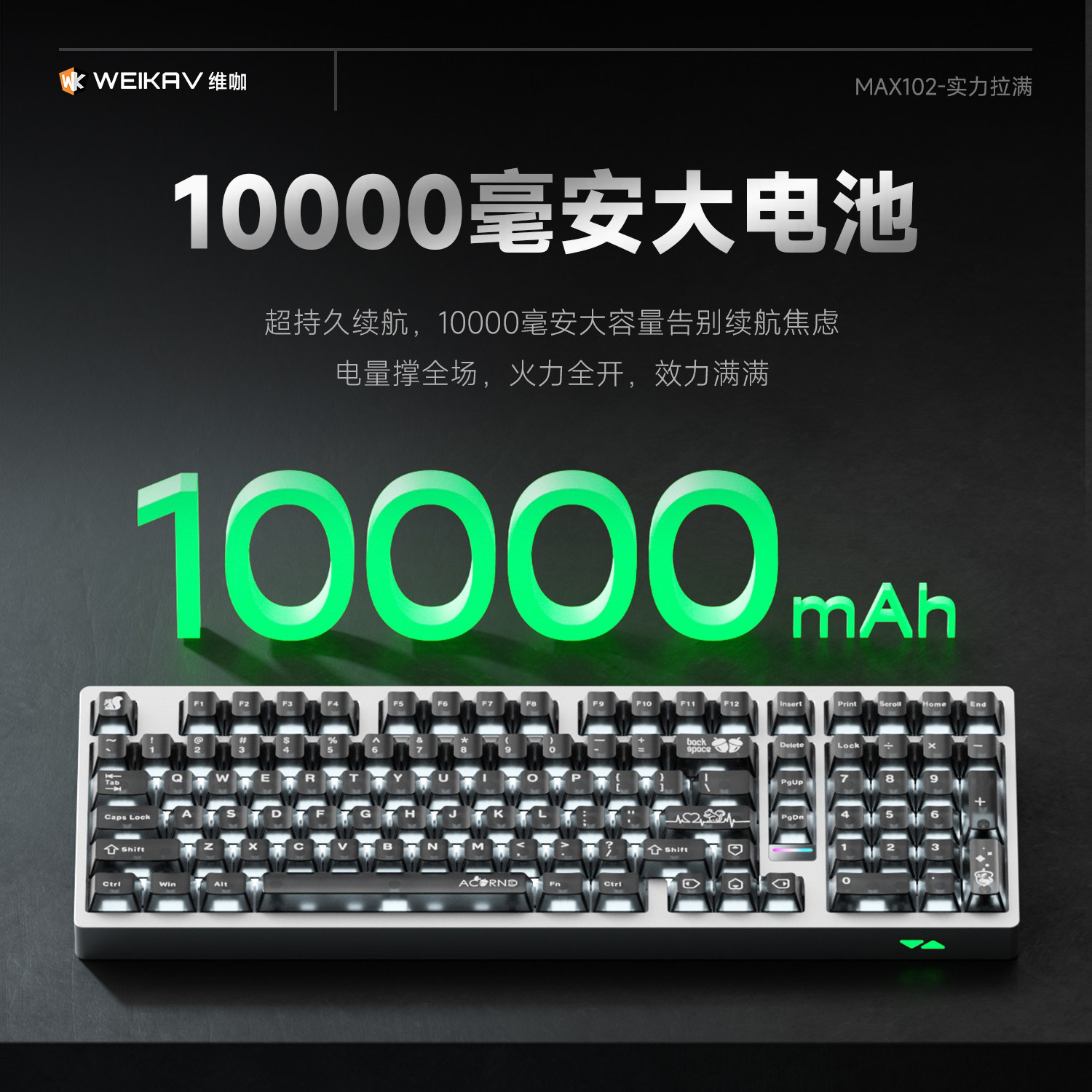 Weika Max102 アルミケースワイヤレスメカニカルキ - Smart Home Pc のレビューと価格