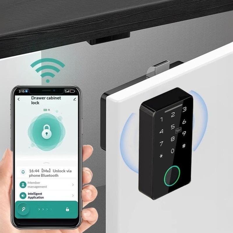 1個入りTuyaアプリ対応スマート指紋認証ノーパンチカムロッ - Smart Door Lock のレビューと価格