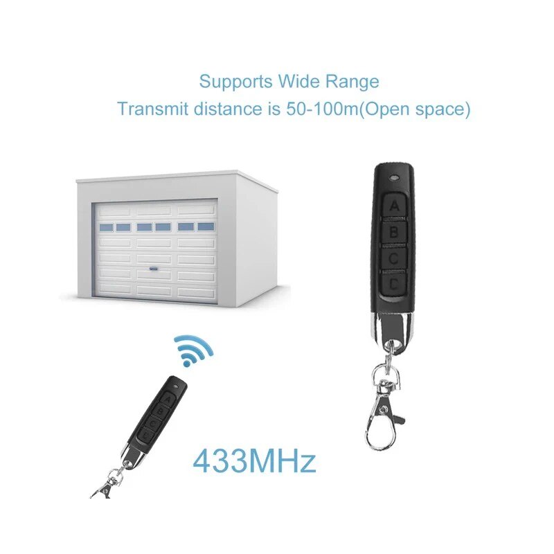 433MHZ 433.92mhz リモコンガレージゲートドア - Smart Home Villa のレビューと価格