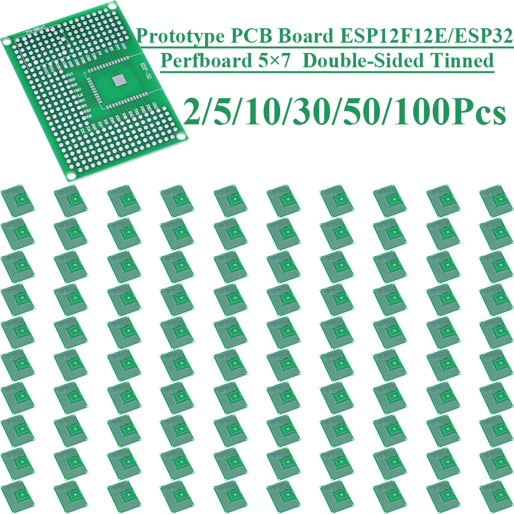 2〜100個 5X7 両面錫メッキブレッドボードプロトタイプ - Smart Home Esp8266 のレビューと価格
