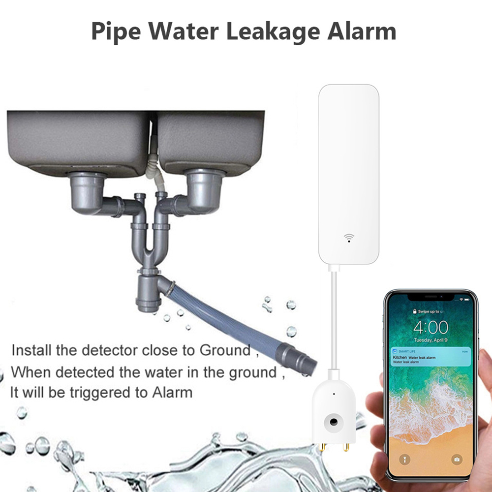 Tuya WiFi 漏水センサー、漏水検知器、Smartli - Wifi Water Leak Detector のレビューと価格
