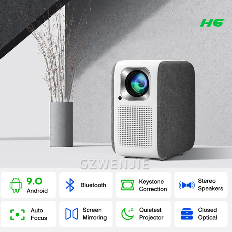 H6 ミニプロジェクター LED 1080P フル HD ポ - Smart Home Theater のレビューと価格