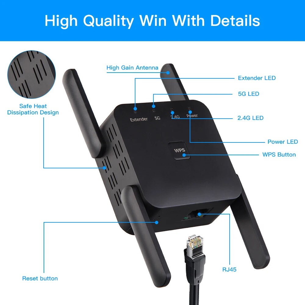 Wifiリピーター1200mbps 2.4ghz/5ghzワ - Wifi Smart Plug のレビューと価格