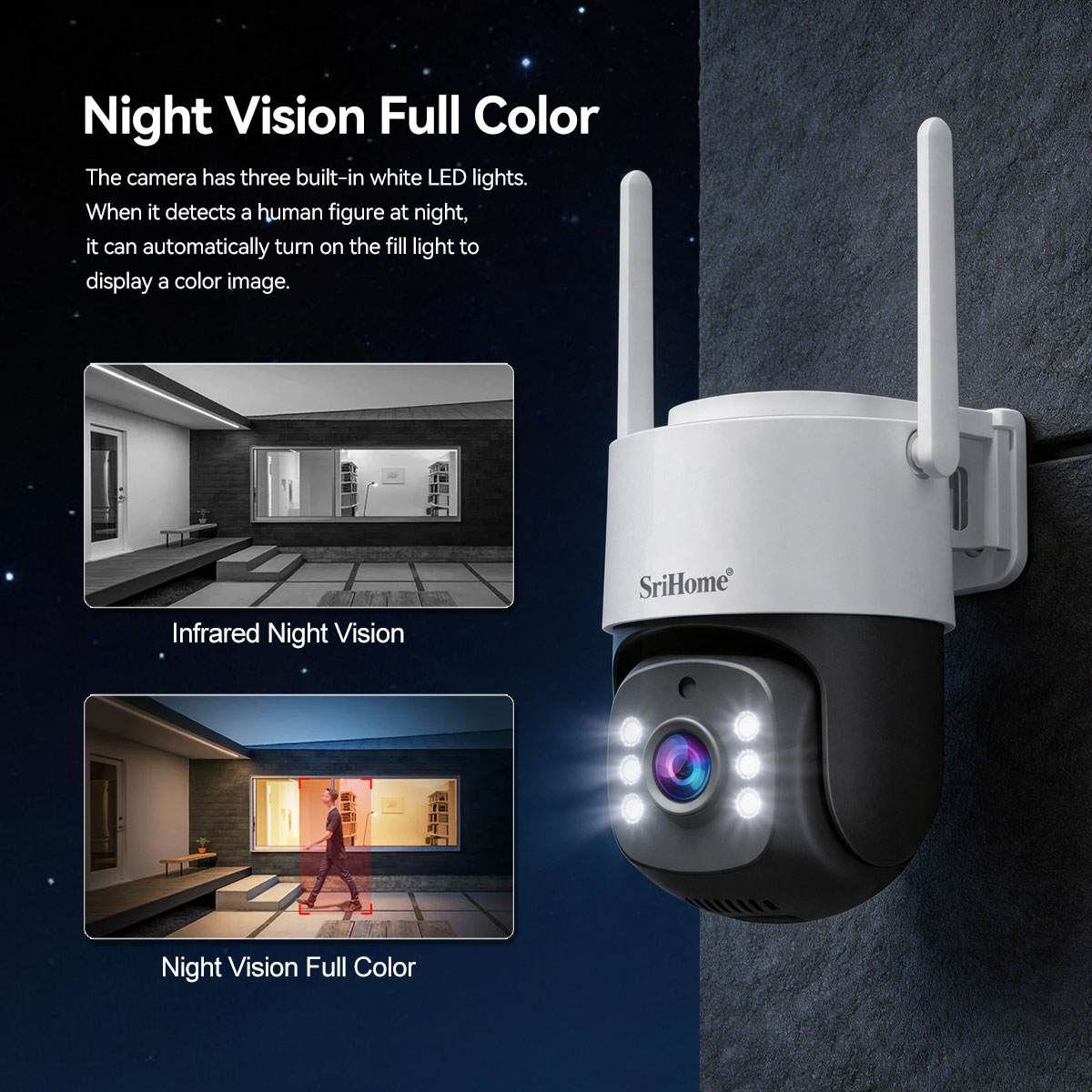 Srihome NVS012-IPC056 5MP IPカメ - Security Ip Camera のレビューと価格