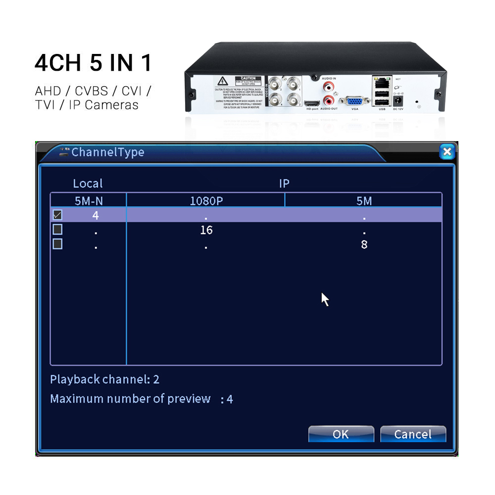 Hamrolte 5m-n ahd dvr 4ch/8ch  - Security Ip Camera のレビューと価格
