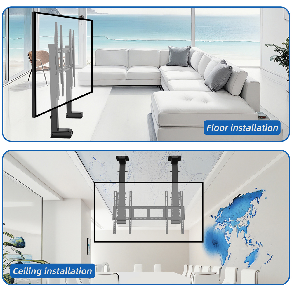 電動高さ調整式 65～100インチ テレビマウント テレビリ - Smart Home Theater のレビューと価格