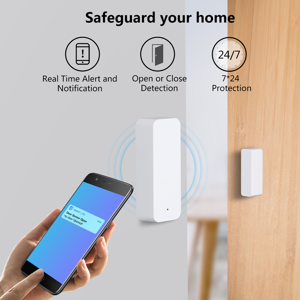 Tuya WiFi Zigbee ドア窓センサー接触センサー - Smart Home Solution のレビューと価格
