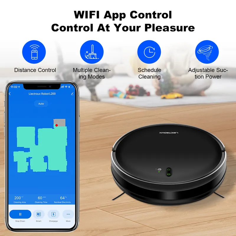 LIECTROUX L200 ロボット掃除機 スマートアプリ - Vacuum Cleaner Smart Home のレビューと価格