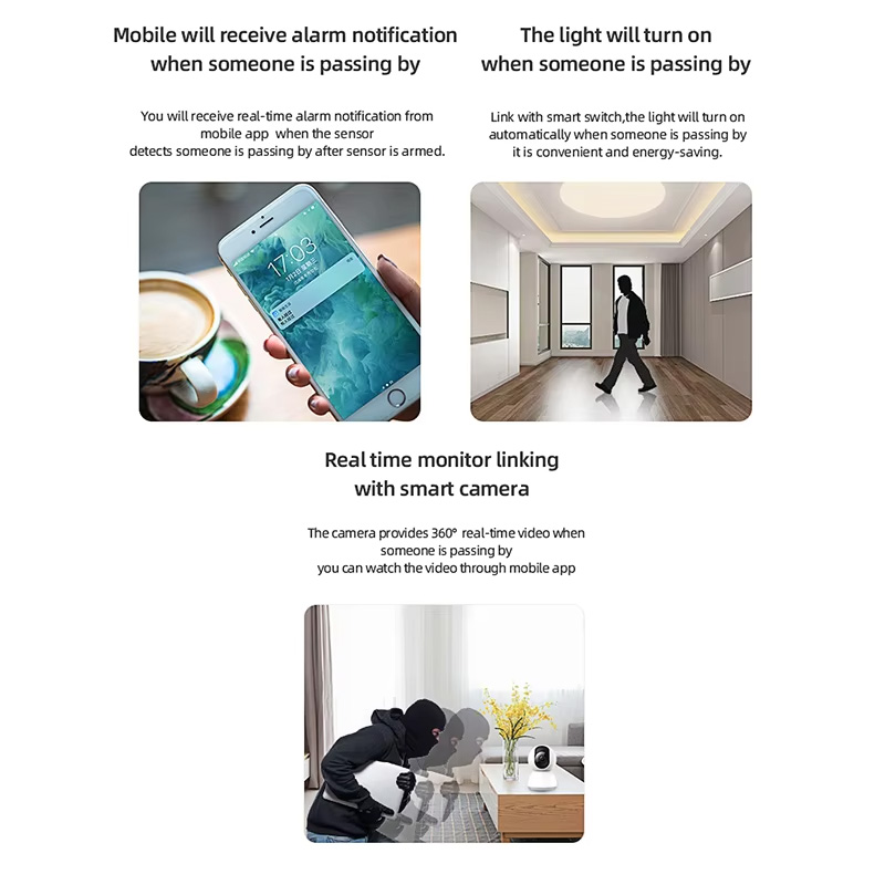 スマートPIRモーションセンサー WiFi Zigbee人感 - Smart Home Solution のレビューと価格
