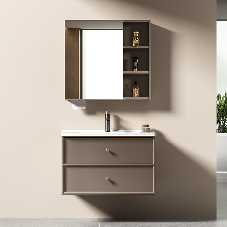 バスルームキャビネット：手頃な価格の高級ブラウン調モダンスマ - Smart Home Interior のレビューと価格