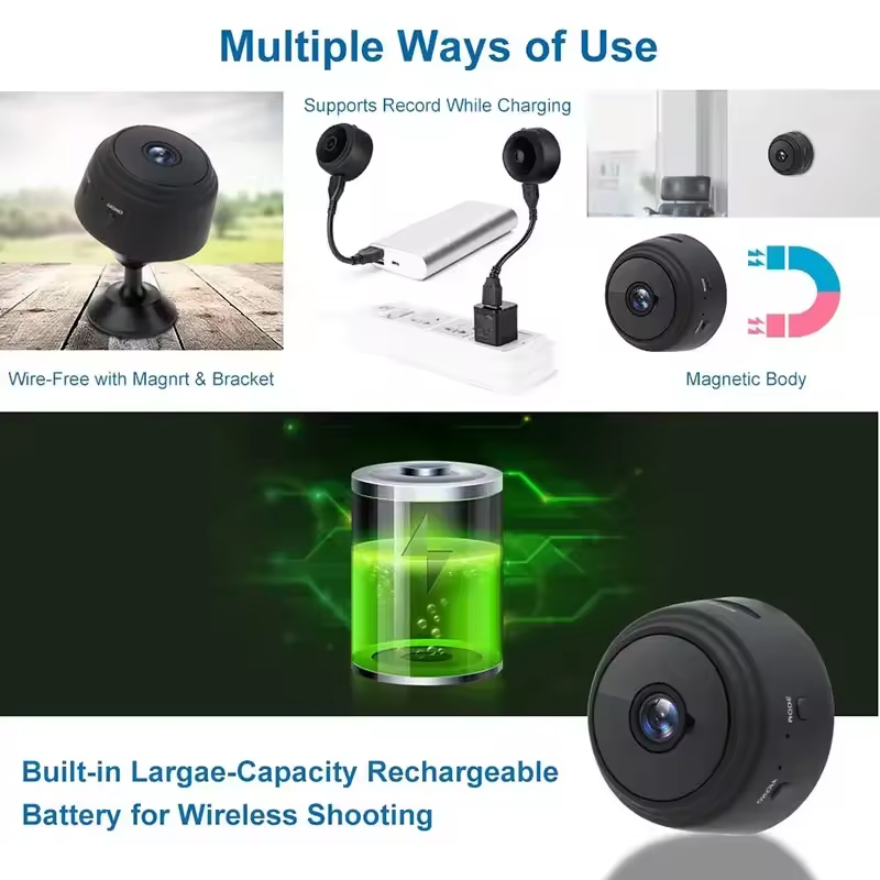 1080P HD ミニ WiFi カメラベビーモニター屋内安 - Security Ip Camera のレビューと価格