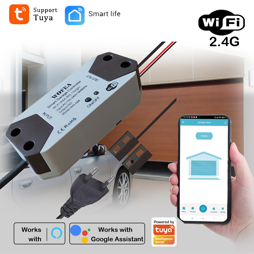 スマートガレージドアオープナーコントローラー,EUプラグ,A - Smart Home Vimar のレビューと価格